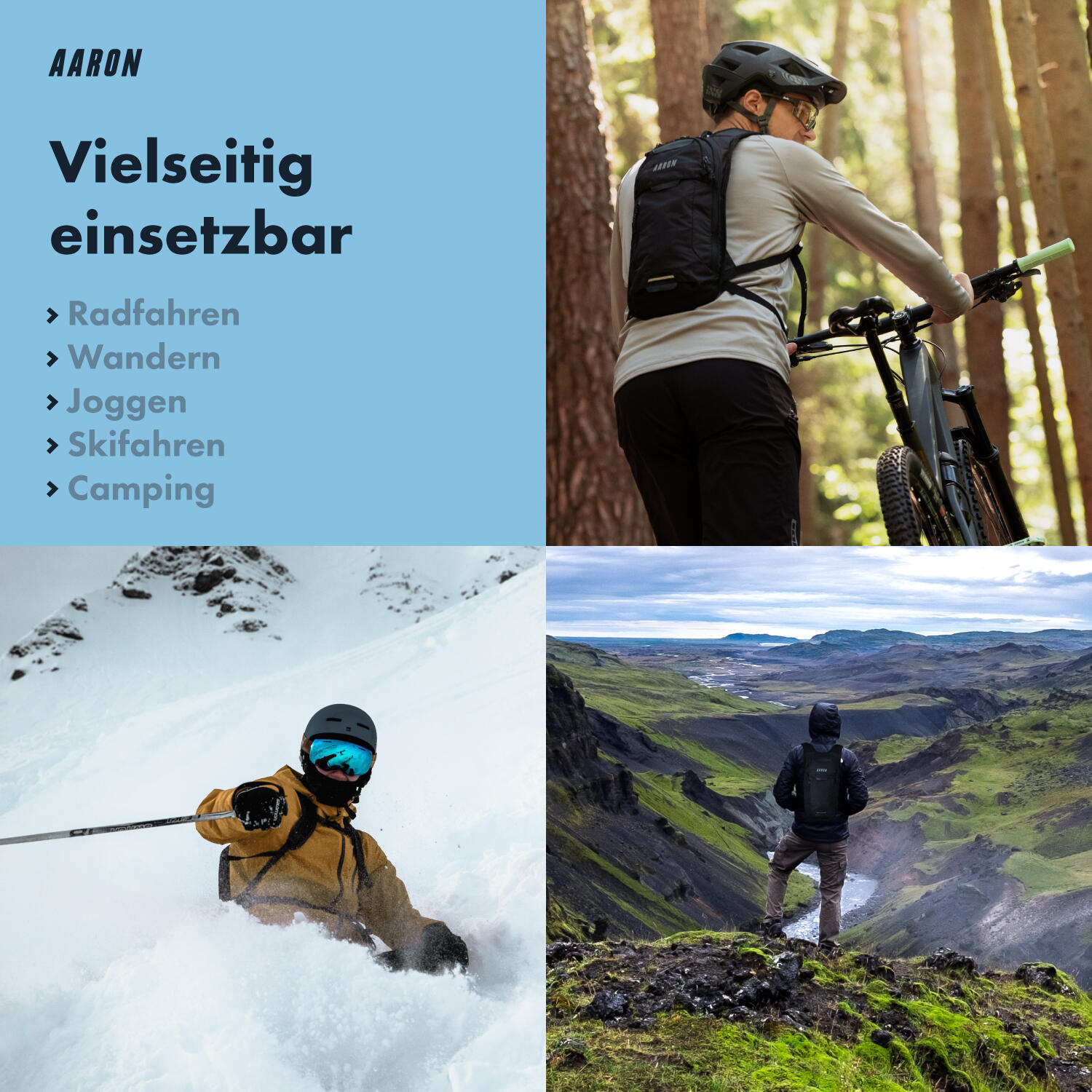 8L Fahrradrucksack, wasserdicht, mit Helmhalter und Regenhülle, Wanderrucksack 7/7