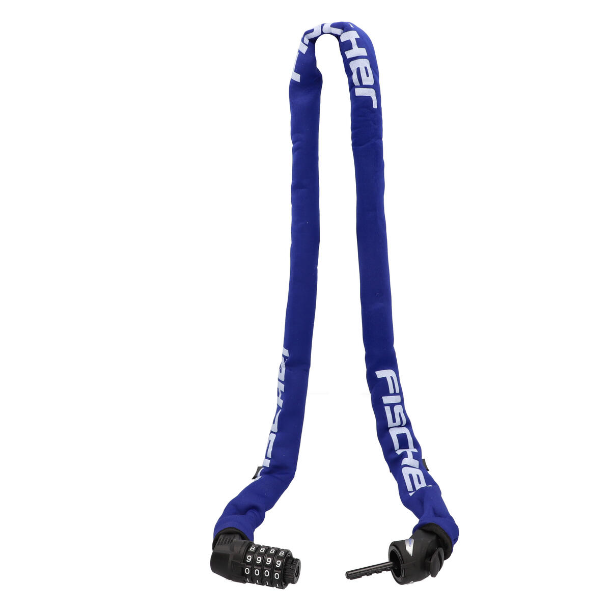 Kettenschloss Neopren 130cm 6mm Zahlen - blau 5/7