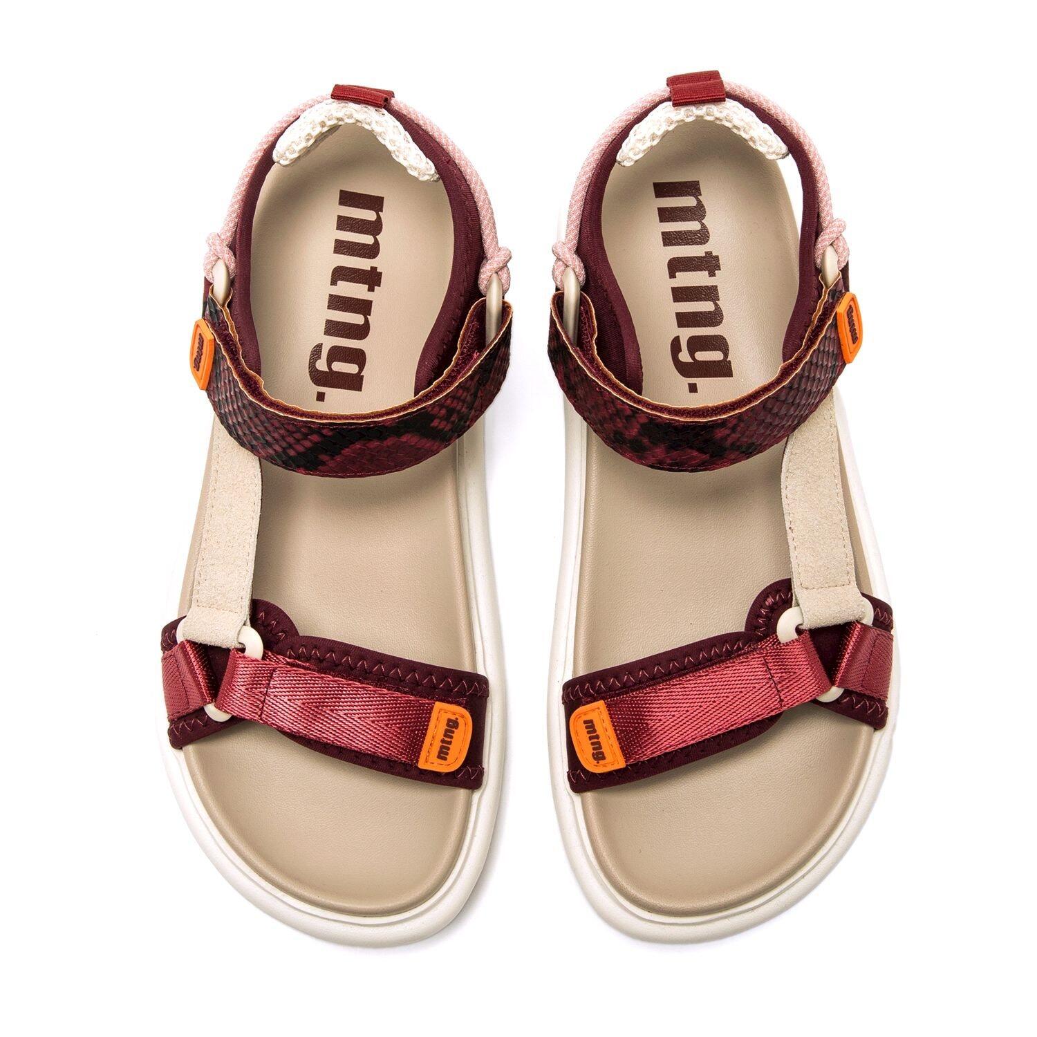 Sandali Piatte Donna MTNG Sunny Rosso 2/6