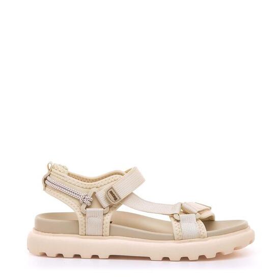 Sandales plates femme MTNG Sunny beige