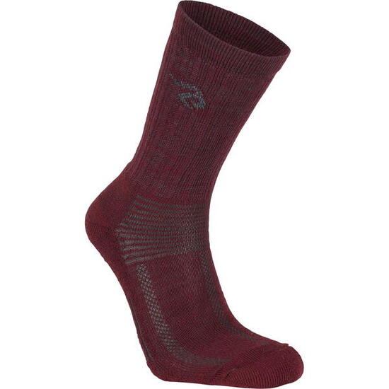 Merinosocken Wool Sock Trekk ruby wine