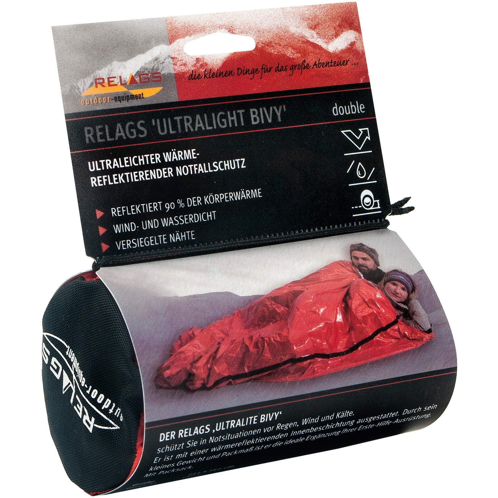 Biwaksack Ultralite Bivi Double orange 2/3