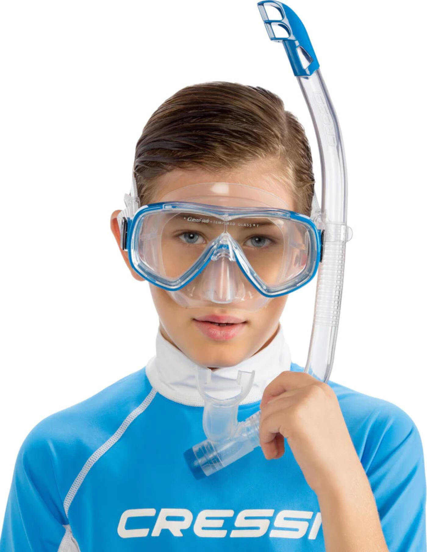 CRESSI Ensemble Tuba  -  Unisexe  -  Ondina Jr. + Top Snorkeling Combo 2/4