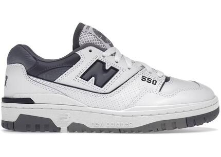 Chaussures - basket - rétro - new balance 550 - blanc/gris foncé