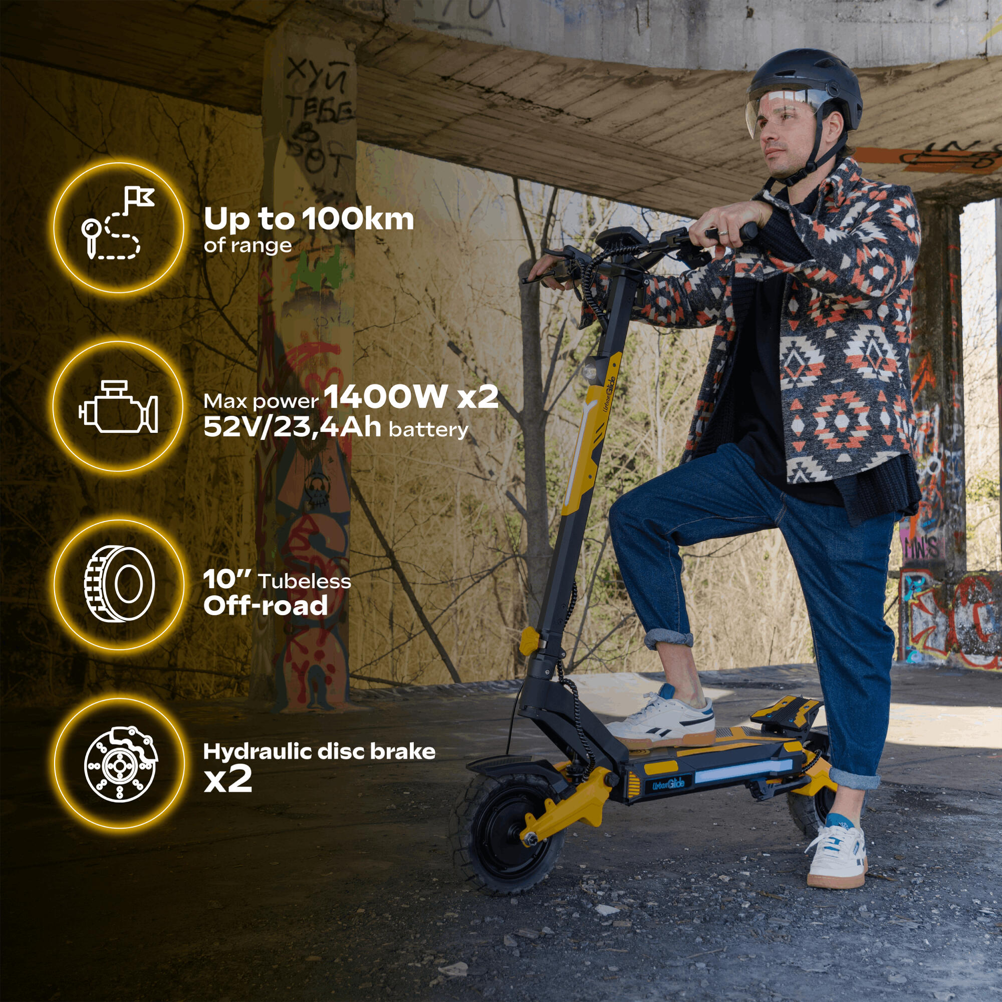Trottinette Électrique Adulte 1000GT DUO MOTOR – 2800W - Jusqu'a 100 km 3/7