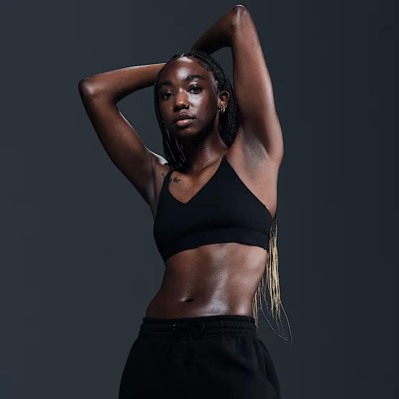 Dámská podprsenka Nike Dri-Fit Indy nízké zpevnění 5/6