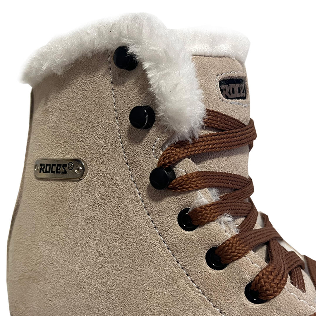 Suède Eco-Fur Kunstlaufschuhe 5/7