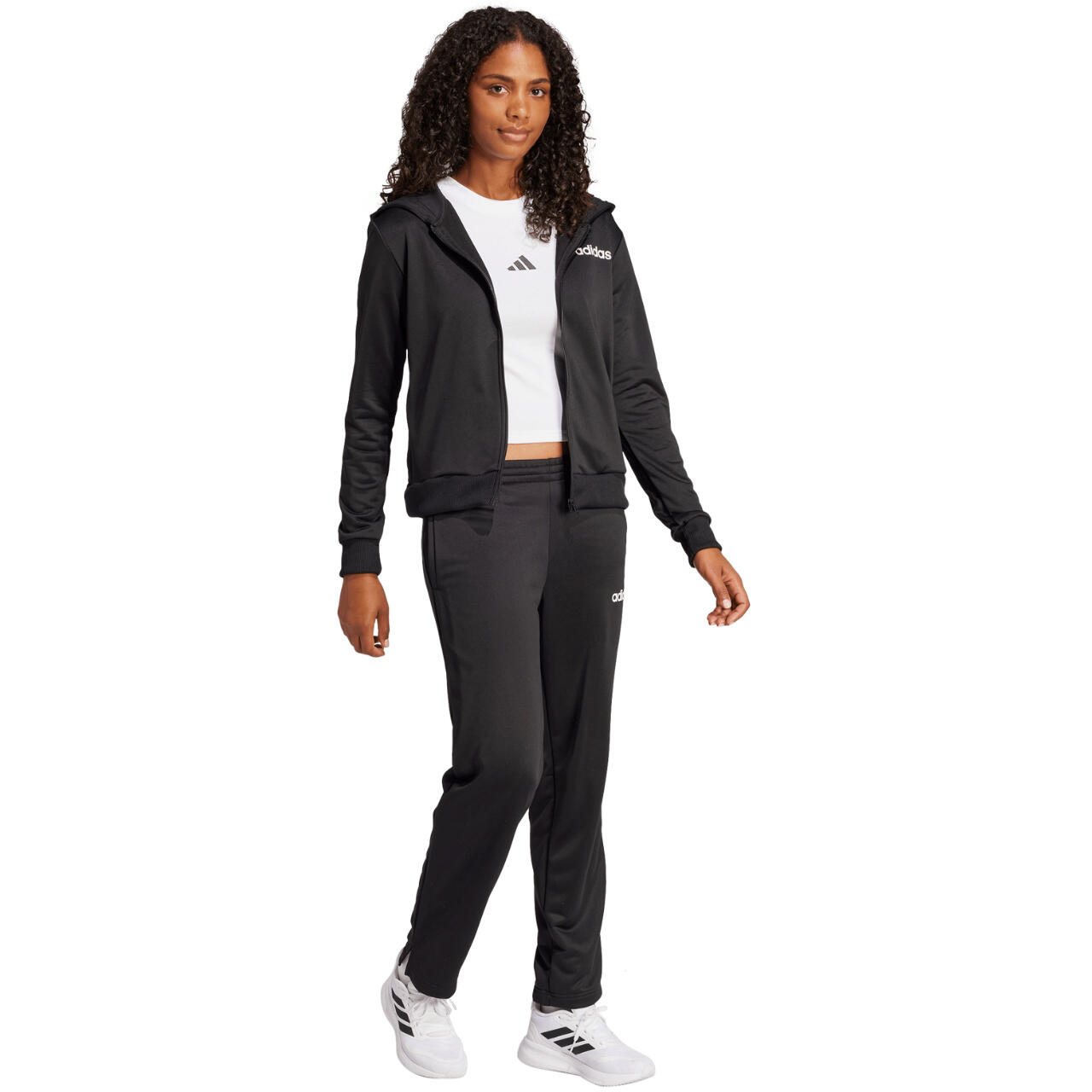 Tuta donna adidas linear - nero 6/6