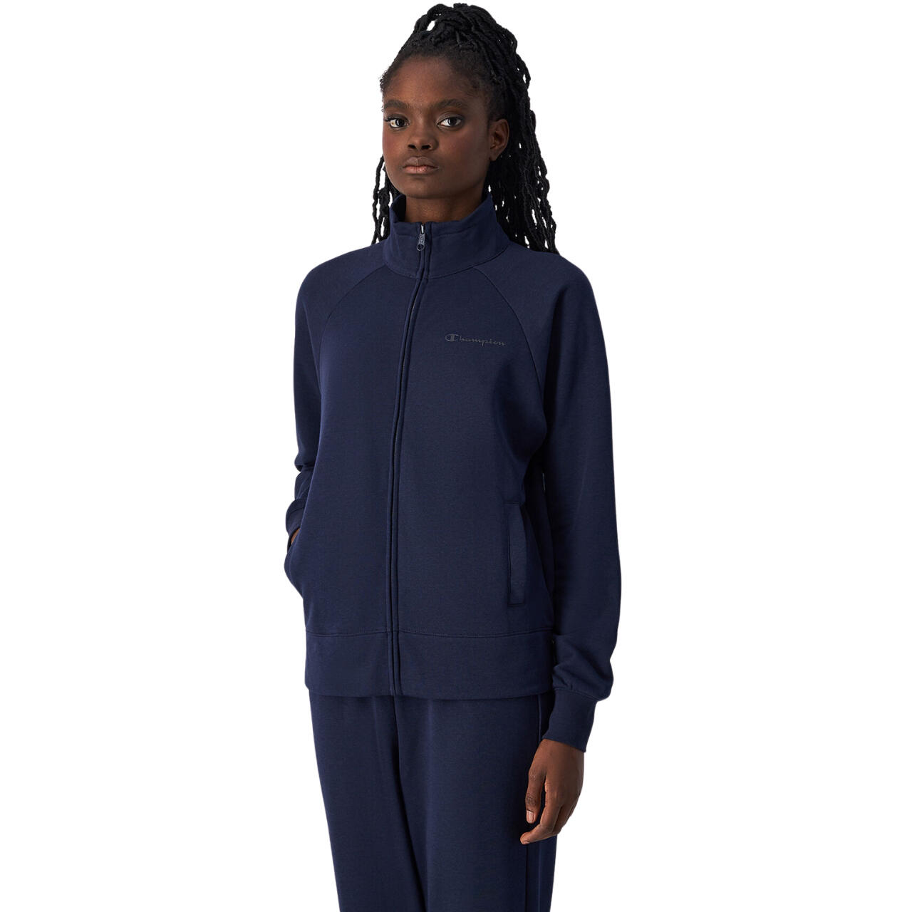 Champion Full Zip Suit chándal mujer azul marino 5/5