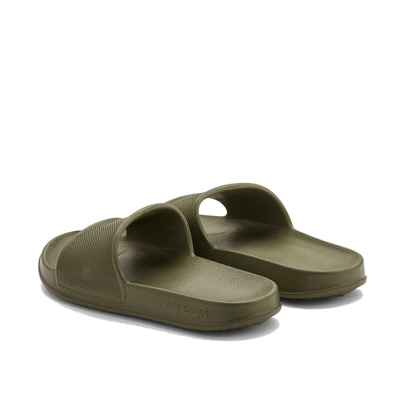 Coqui Tora kinderslippers groen 3/4