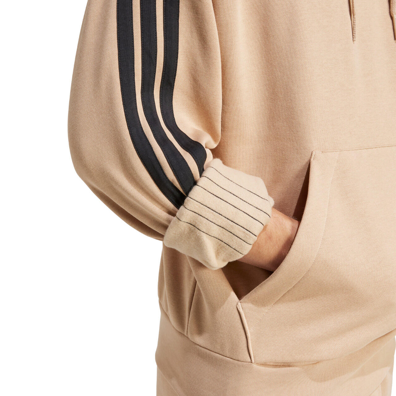 adidas Essentials 3-Stripes Fleece Hoodie para homem 5/6