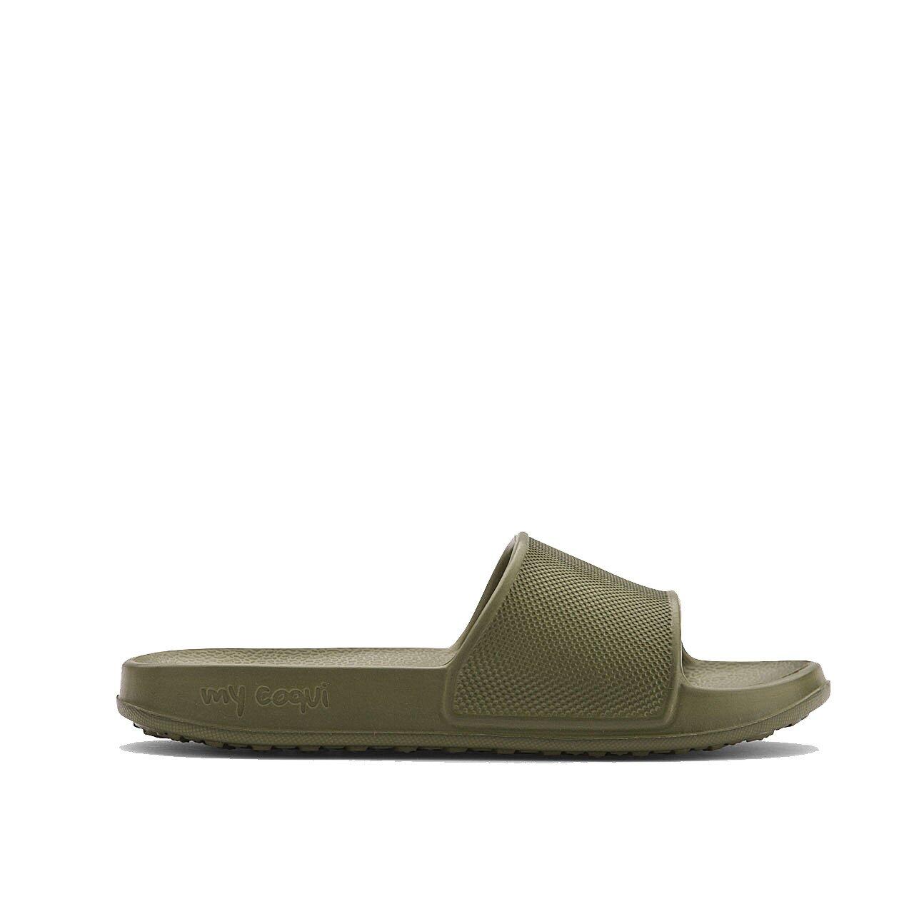Coqui Tora kinderslippers groen 2/4