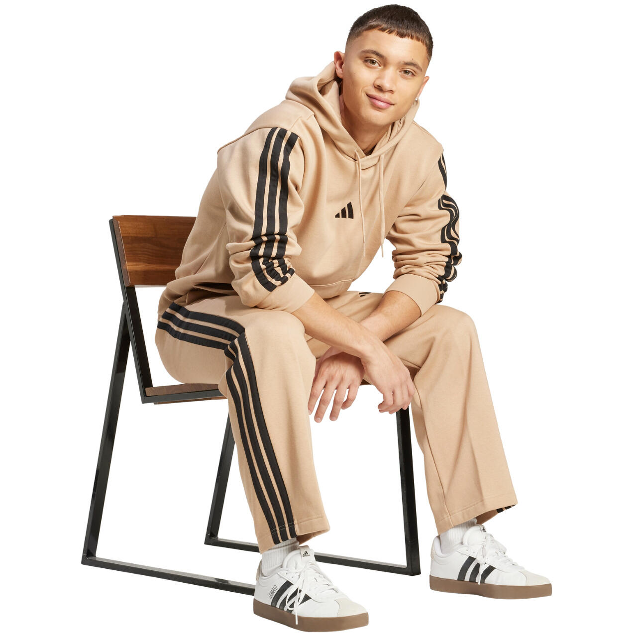 adidas Essentials 3-Stripes Fleece Hoodie para homem 6/6