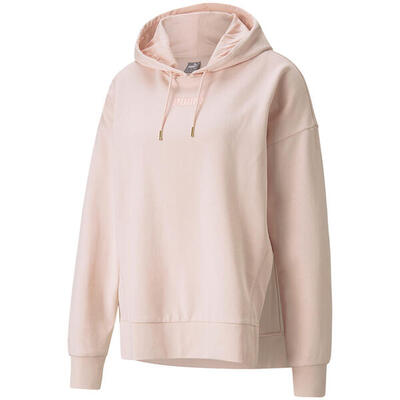 Puma her hoodie tr damestrui - 75% katoen 25% gerecycled, verstelbare capuchon
