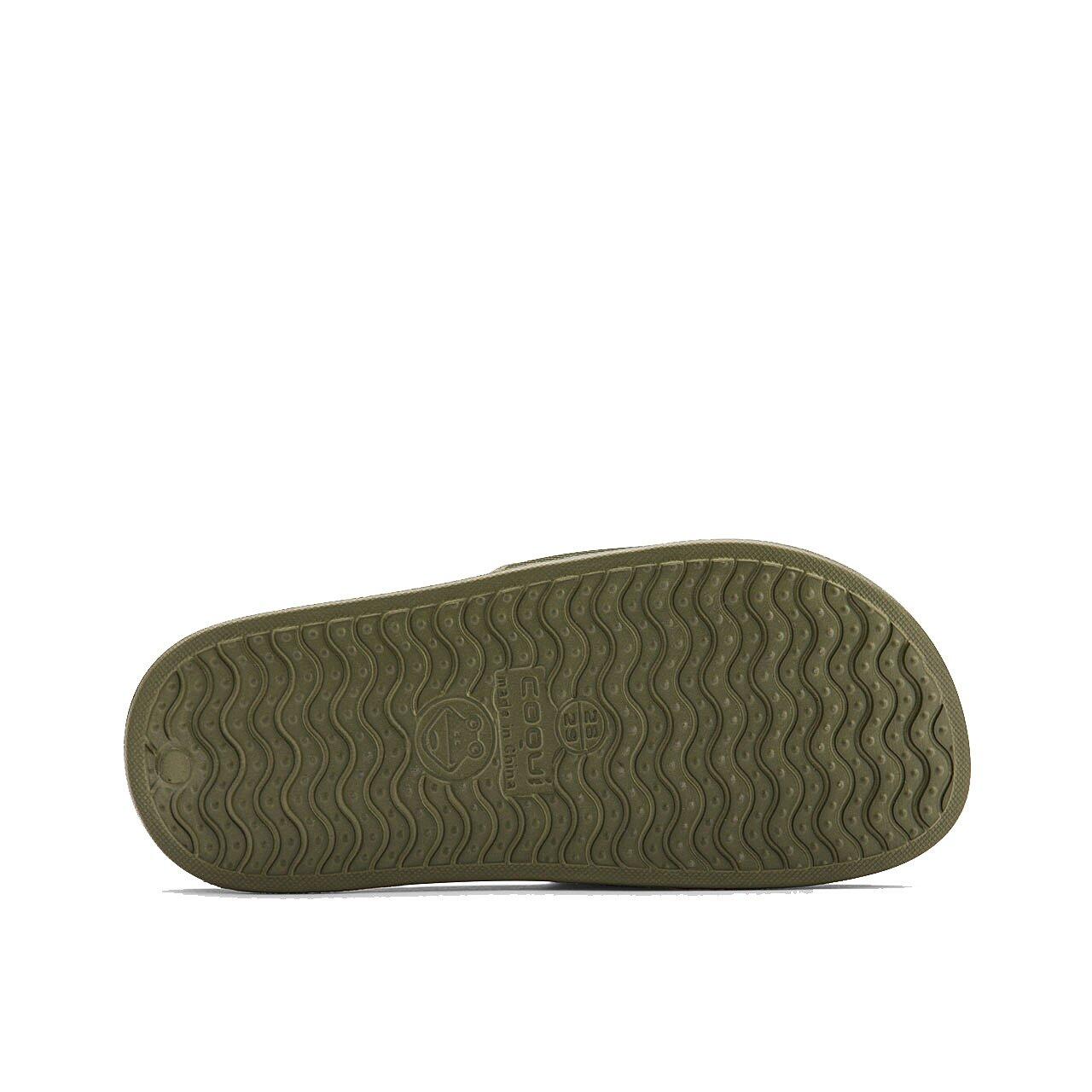 Coqui Tora kinderslippers groen 4/4