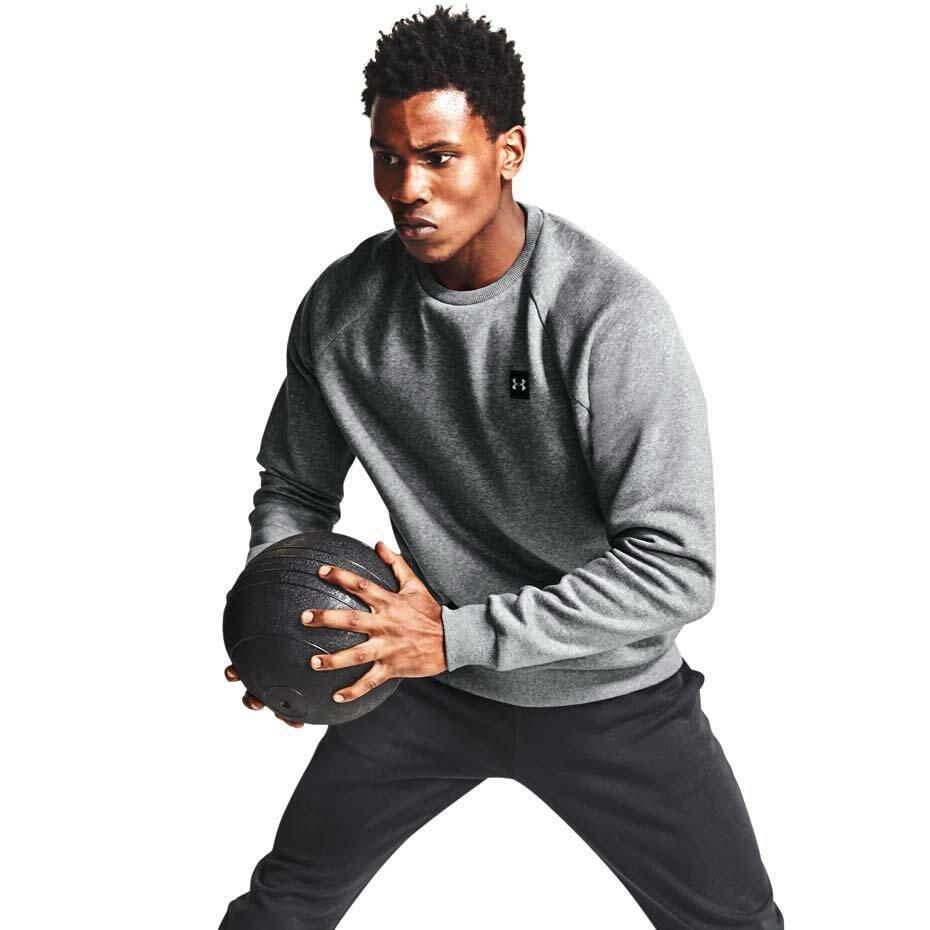 Sudadera hombre Under Armour Rival Fleece Crew gris 3/6