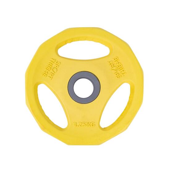 Hantelscheibe Gummi für Pumpset 10 kg Gewichtheben Unisex Neongrün