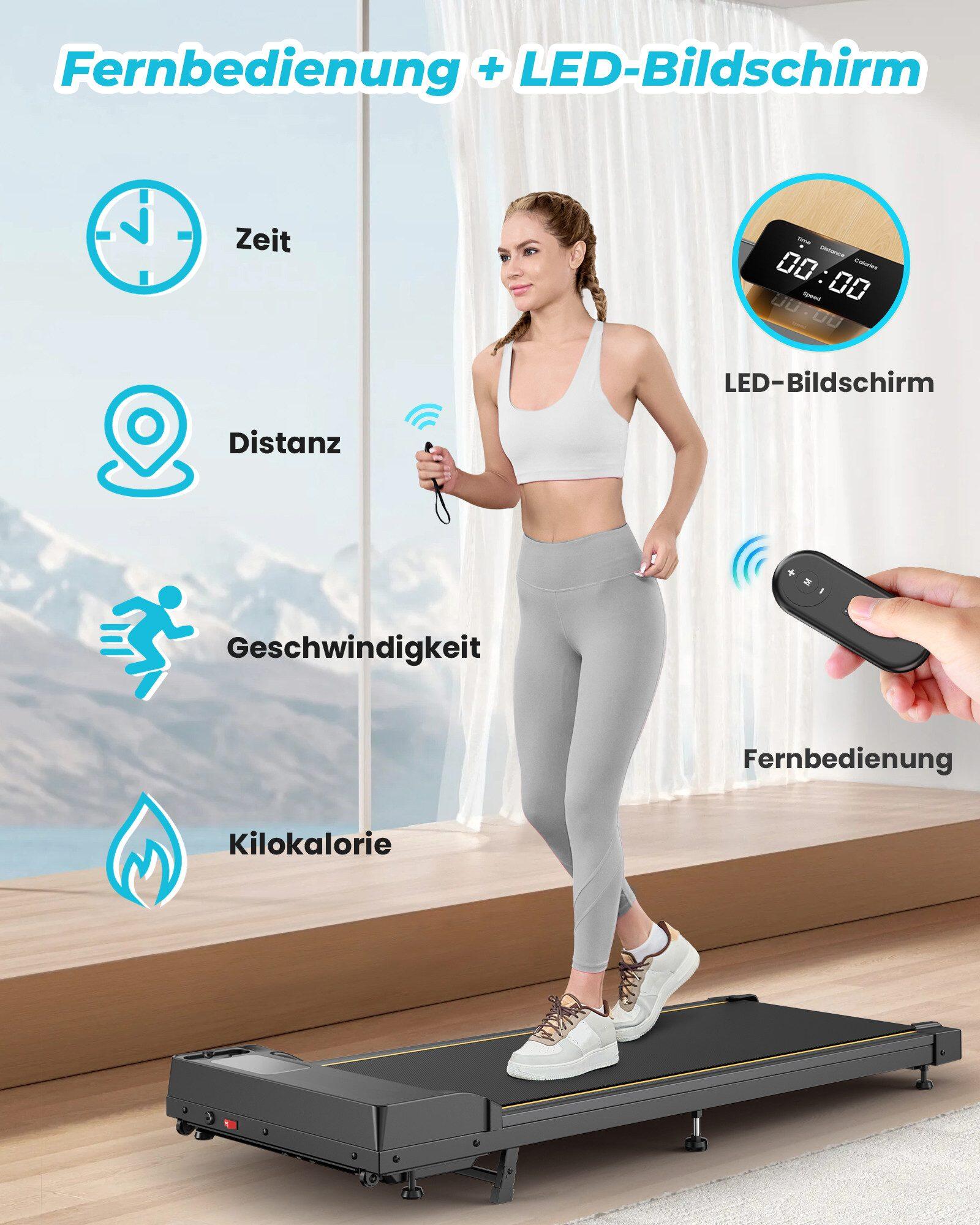 Tapis de course pliable pour marche et jogging jusqu'à 6 km/h 3/7