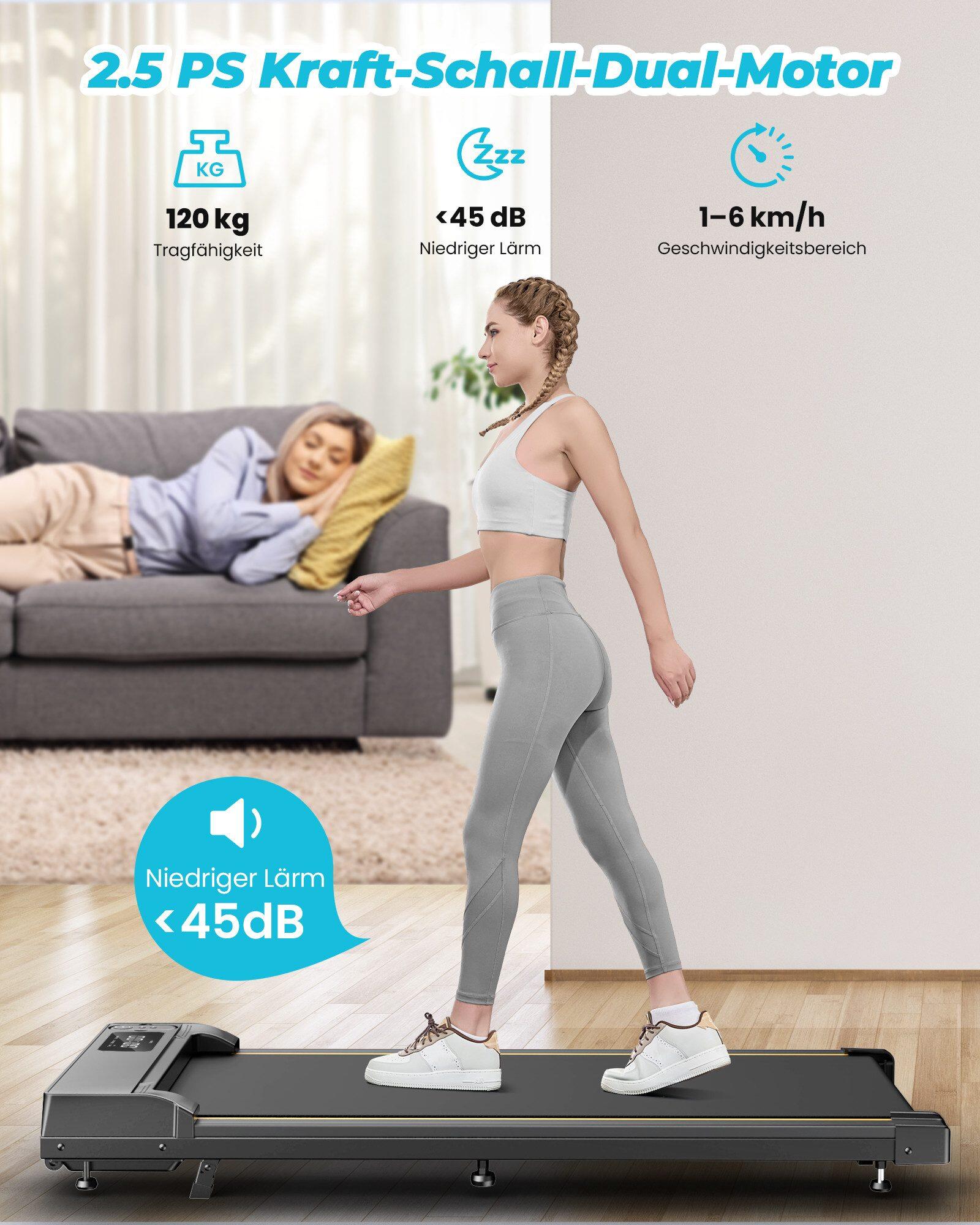 Tapis de course pliable pour marche et jogging jusqu'à 6 km/h 5/7