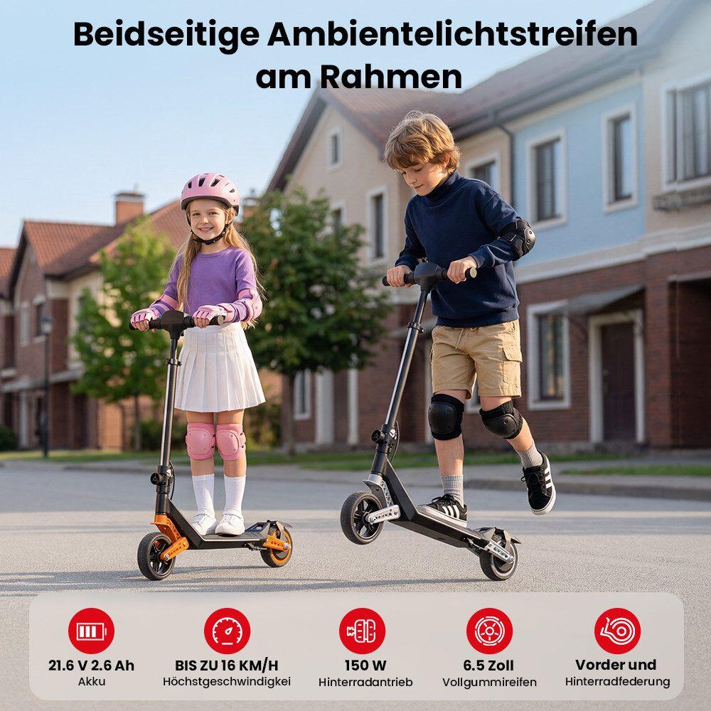 Kinder E-Roller MAX 16km/h,35Min Fahrzeit bis zu 9 km 2/7