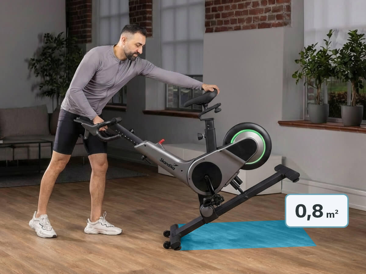 Indoorové speedbike Kliva 500‑S SMART s LED do 150 kg 9/9