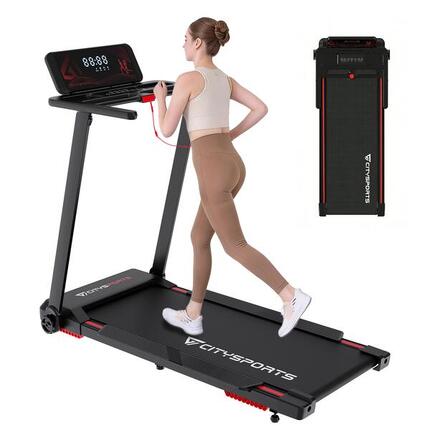 Składana bieżnia, nachylenie do 7,7%, 1400 W, 12 km, APP, Bluetooth