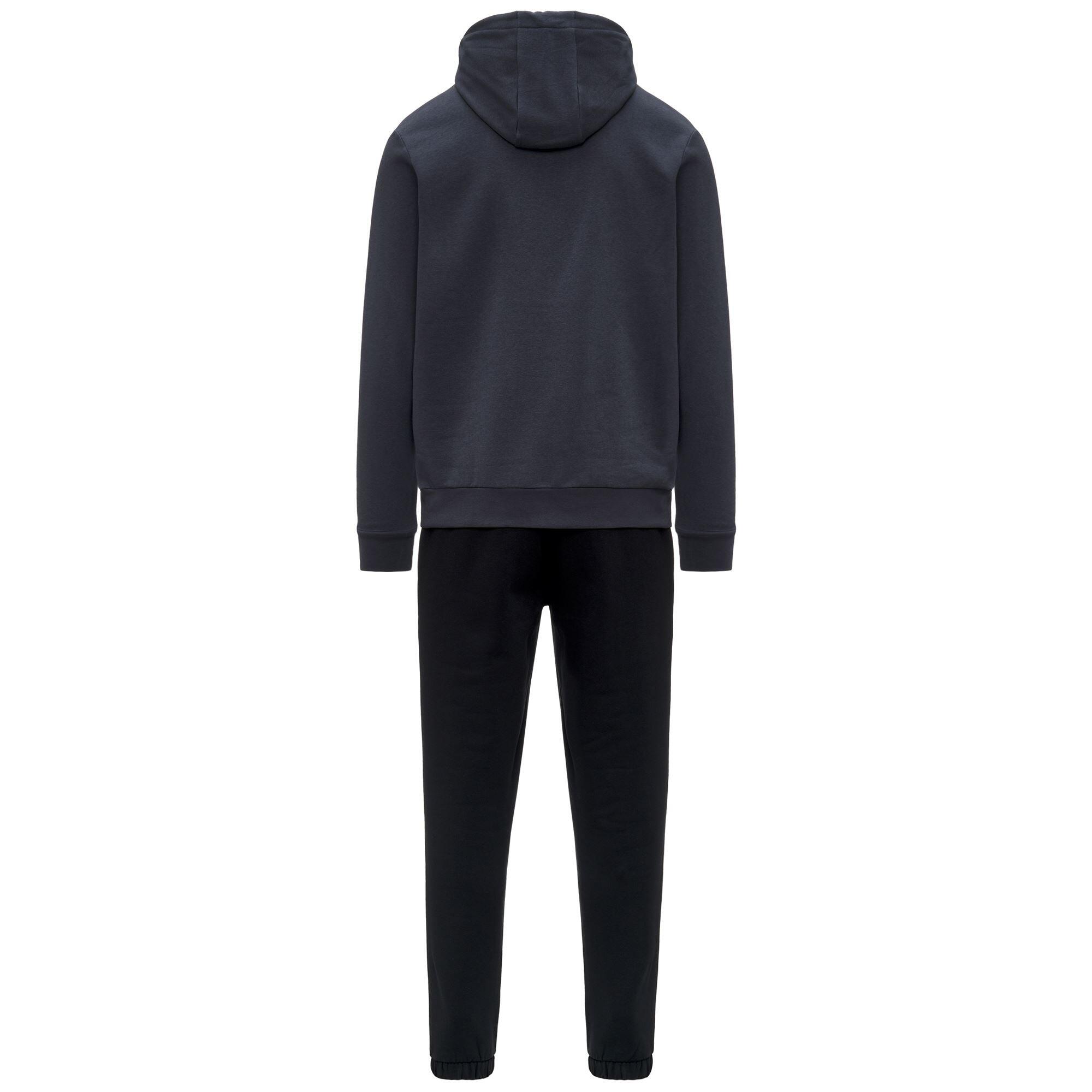 Tuta da uomo in cotone grigio da sportivo 3/4