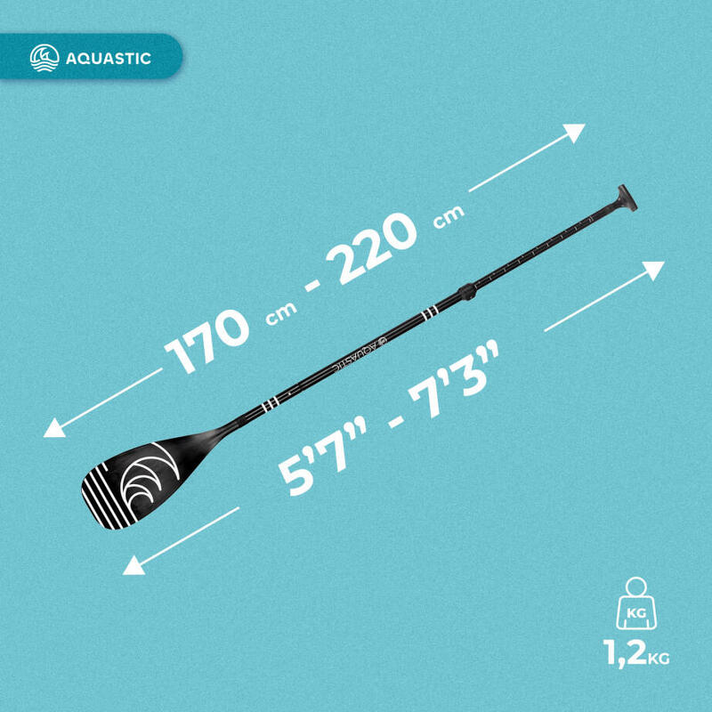 Vâslă SUP AQUASTIC 3 piese, 170-220 cm