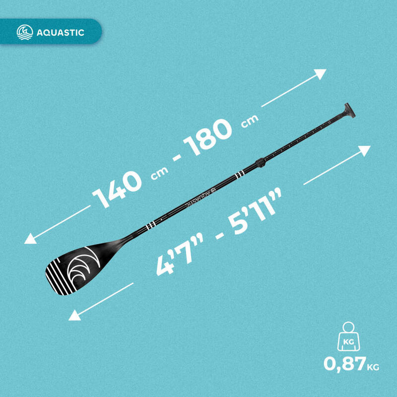 Vâslă SUP AQUASTIC 3 piese, 140-180 cm