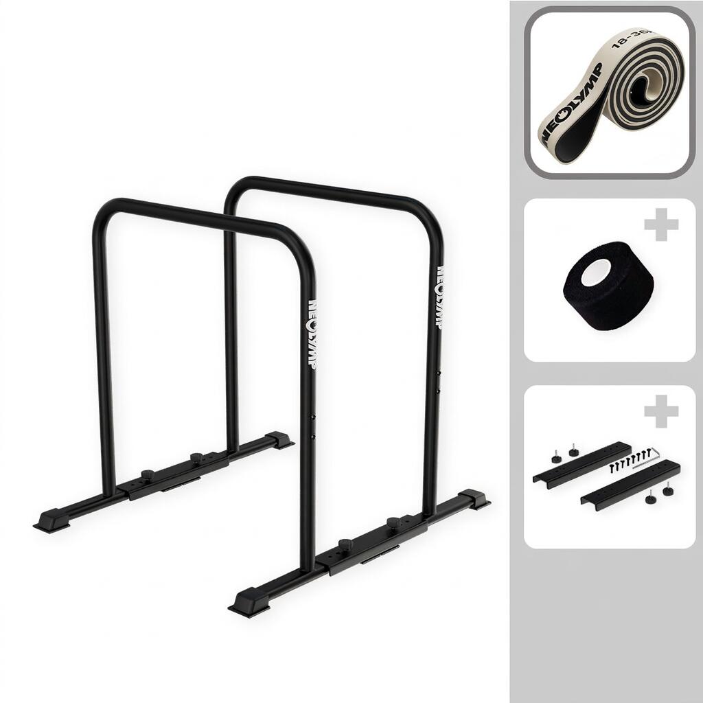 NEOLYMP Sada dipů – výškově nastavitelná, protiskluzová, do 400 kg