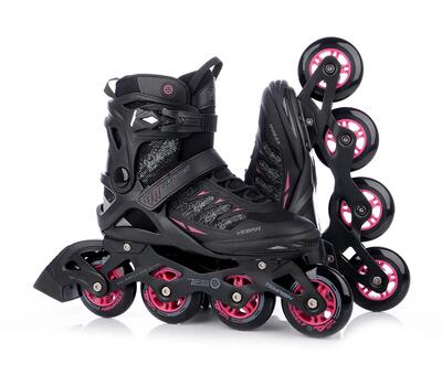 Pattini inline - donna - VEBRA 84 LADY - nero/rosa