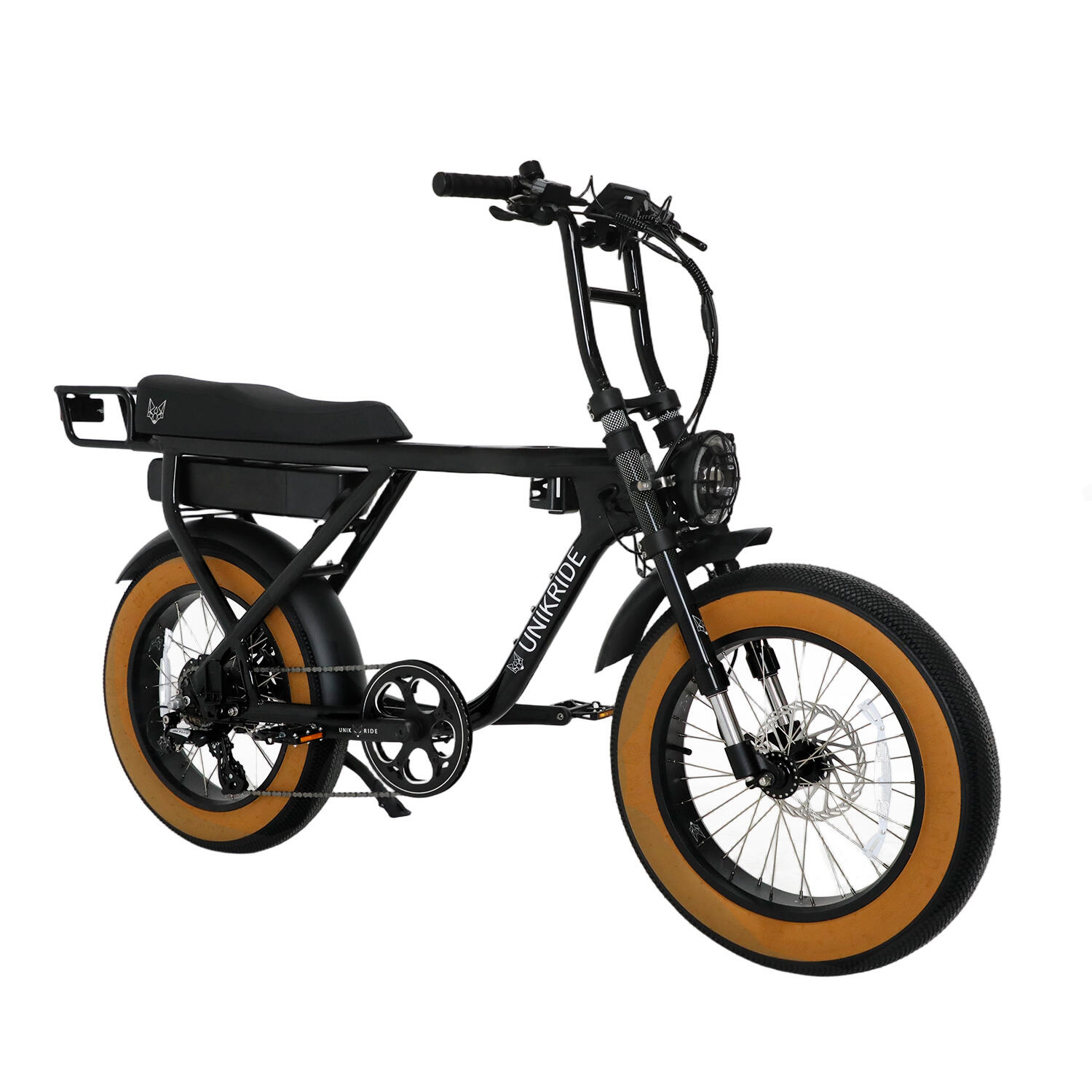 FATSTREET CLASSIC - VÉLO ÉLECTRIQUE BIPLACE CARGO CADRE FERMÉ 250 W - NOIR 3/3