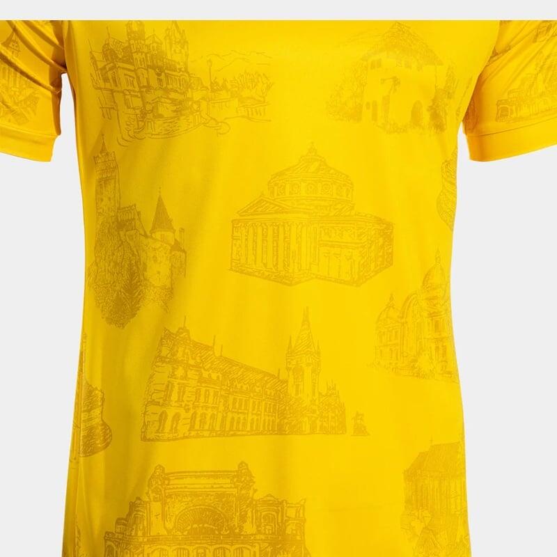 Tricou oficial încălzire FRF România, galben, 2XL