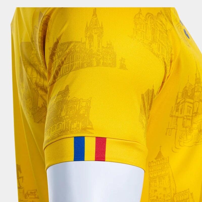 Tricou oficial încălzire FRF România, galben, 2XL