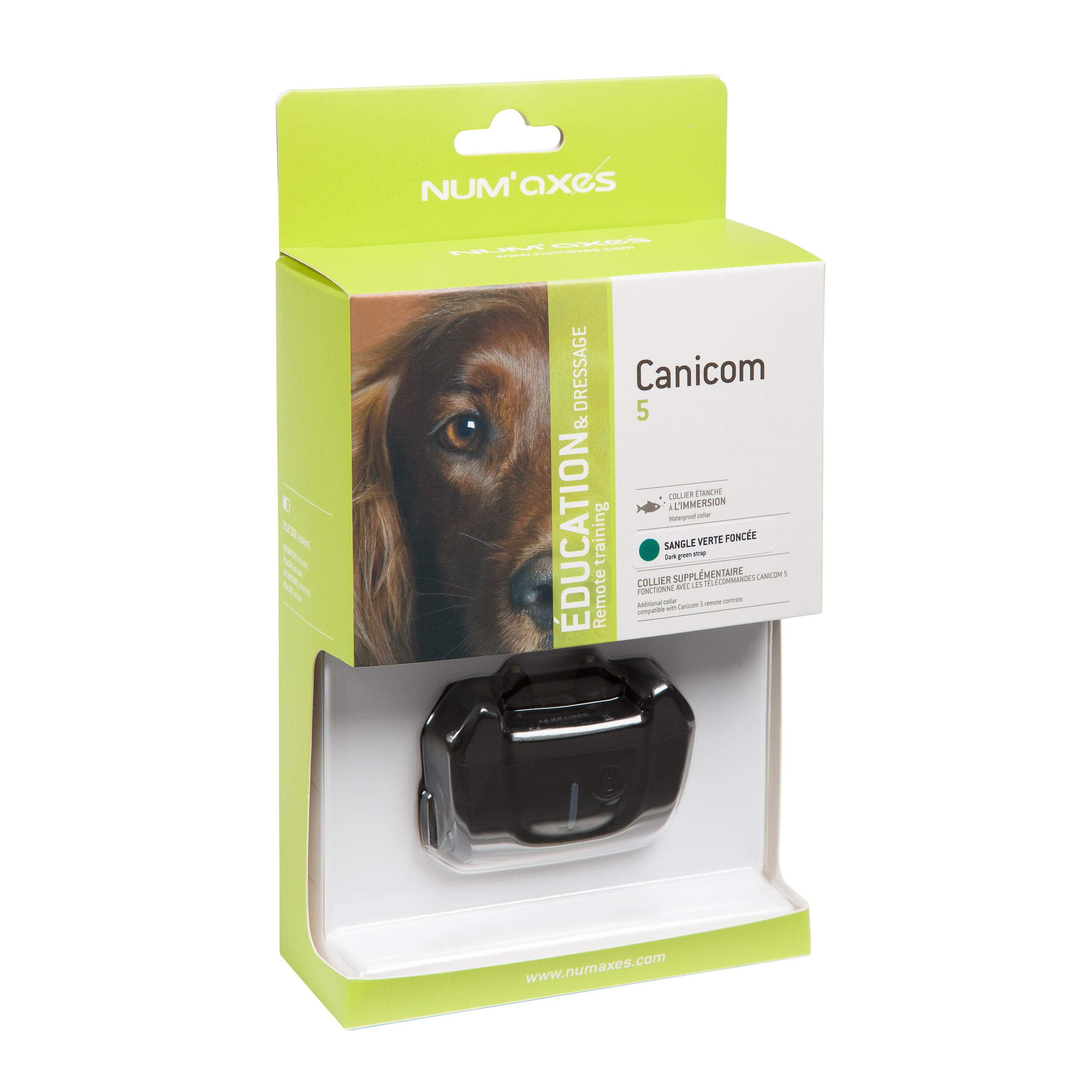 Collier de dressage seul pour chien avec sangle Num'axes Canicom 5 3/3