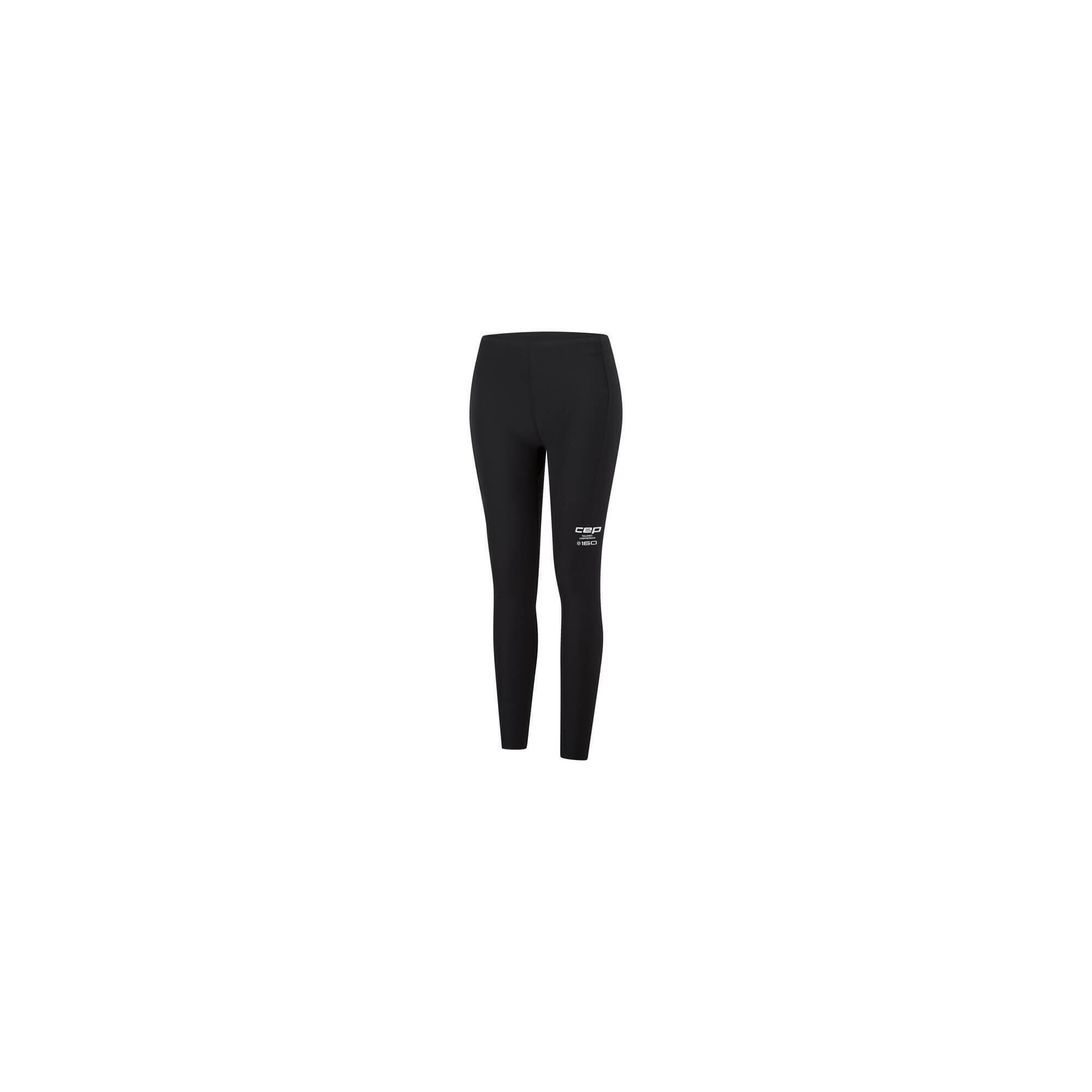 Colanți compresie CEP Core Run Compression W | vizibilitate sporită - black