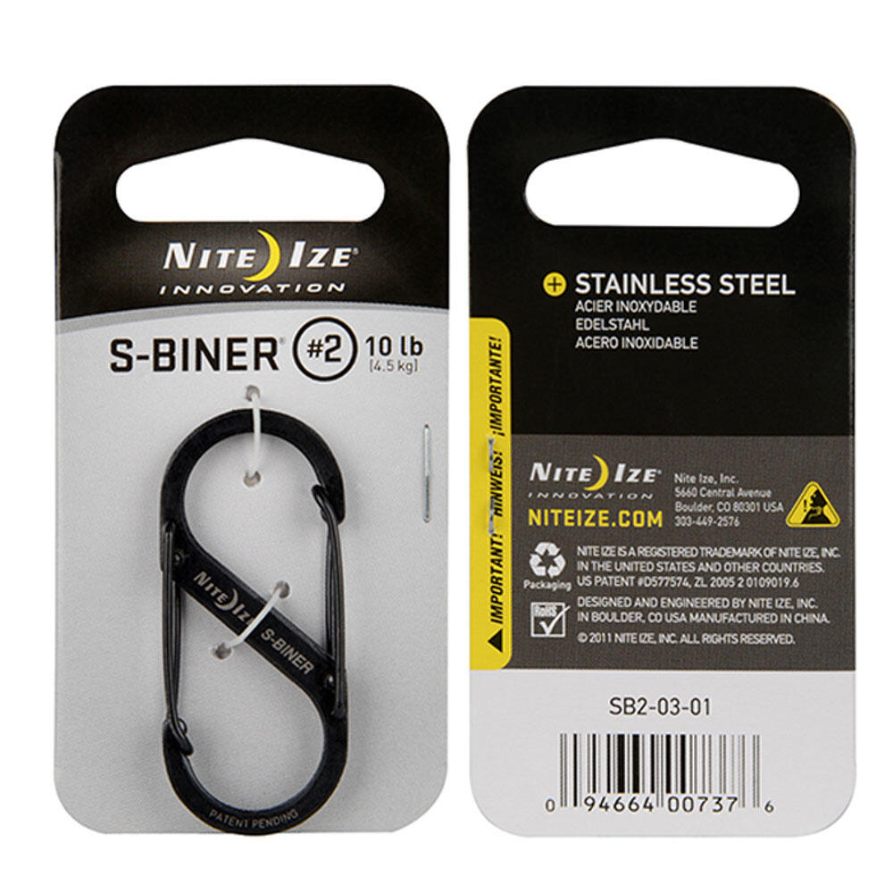 Doppel Karabiner S-Biner Mini Schnapp Haken Schlüsselanhänger 6/6