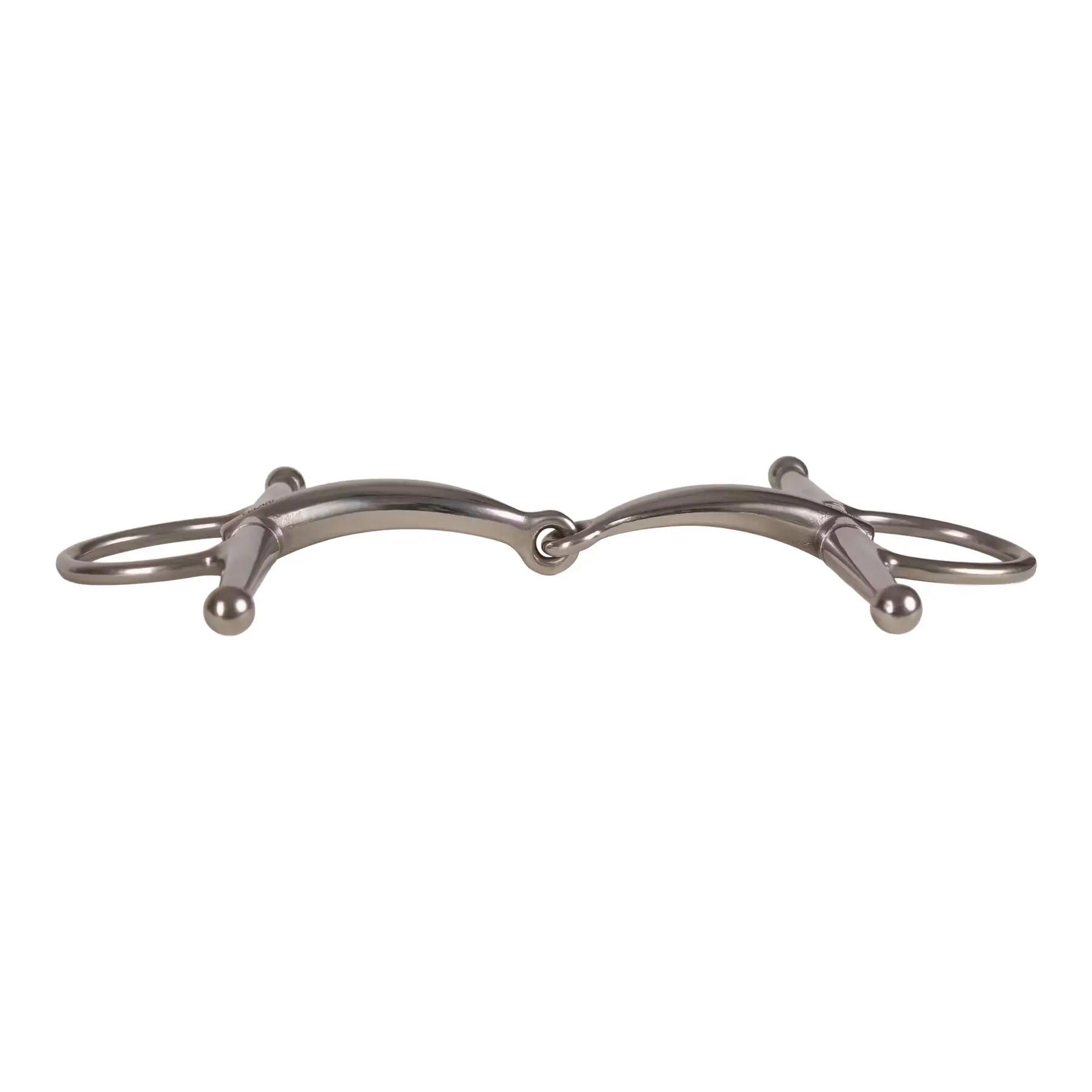 Einfacher Bruchstich für Pferde aus Edelstahl Velari Full Cheek Bit 16mm 14,5cm 2/5