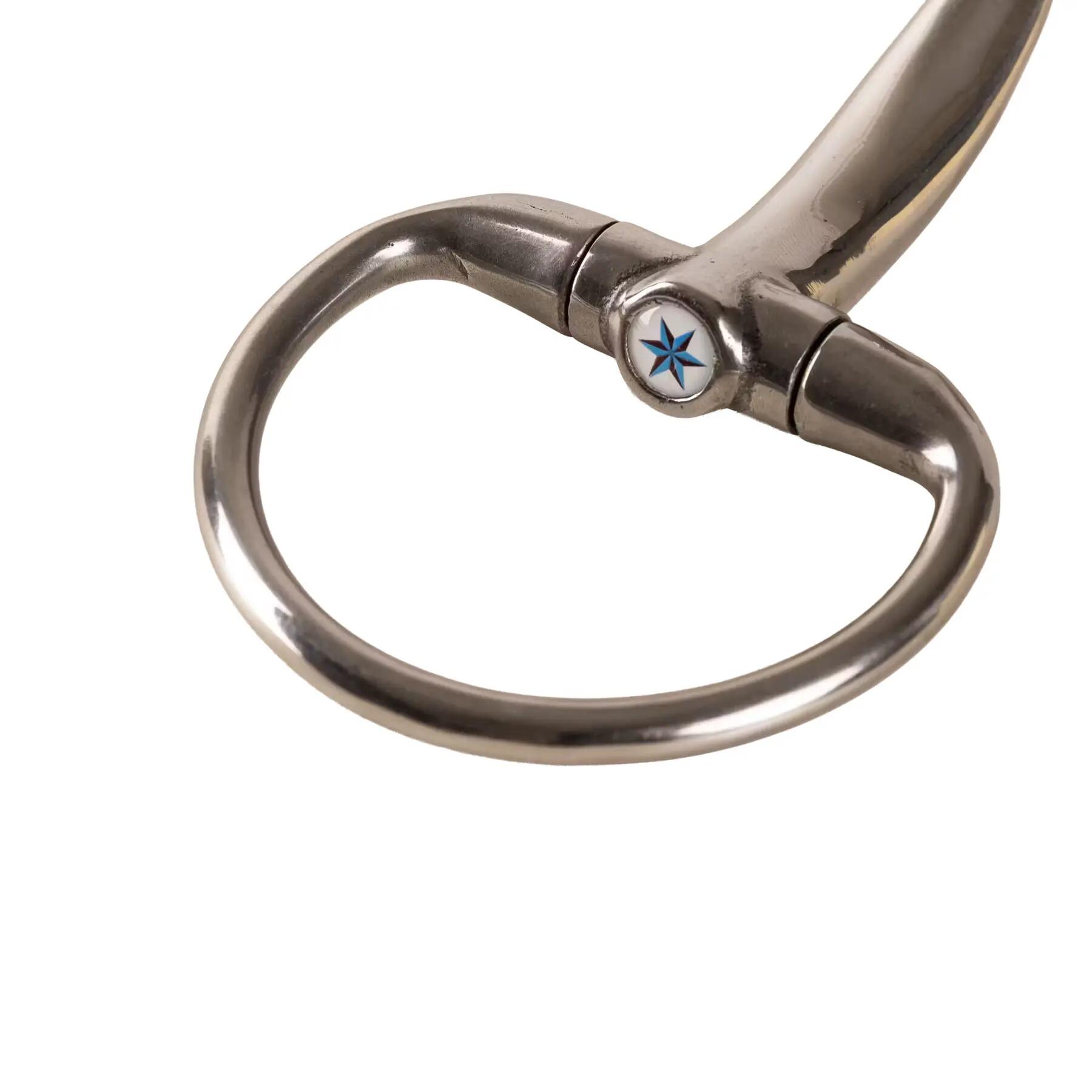 Mors olive double brisures pour cheval en acier inoxydable Velari 16mm 13,5cm 4/5