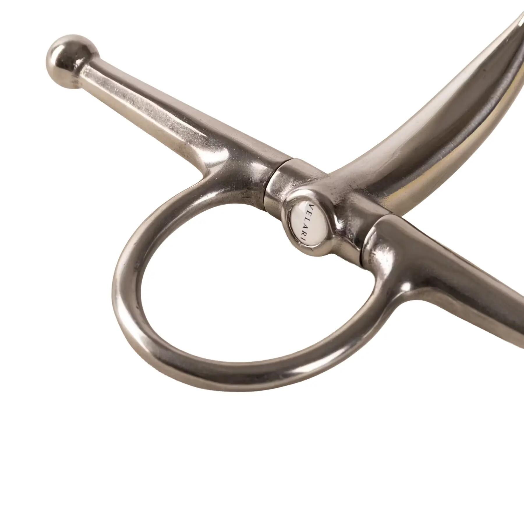 Einfacher Bruchstich für Pferde aus Edelstahl Velari Full Cheek Bit 16mm 14,5cm 4/5