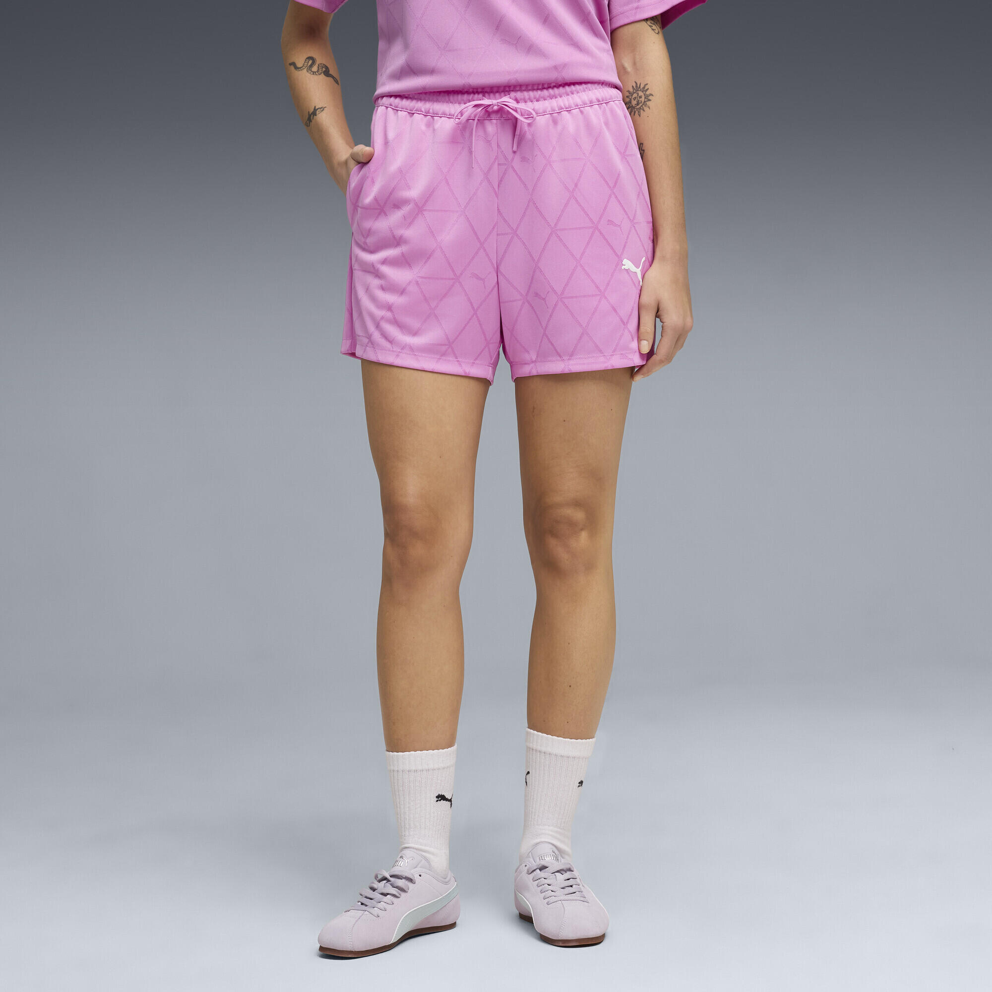 Damskie szorty z dżerseju 4" PUMA Sport z wysokim stanem PUMA