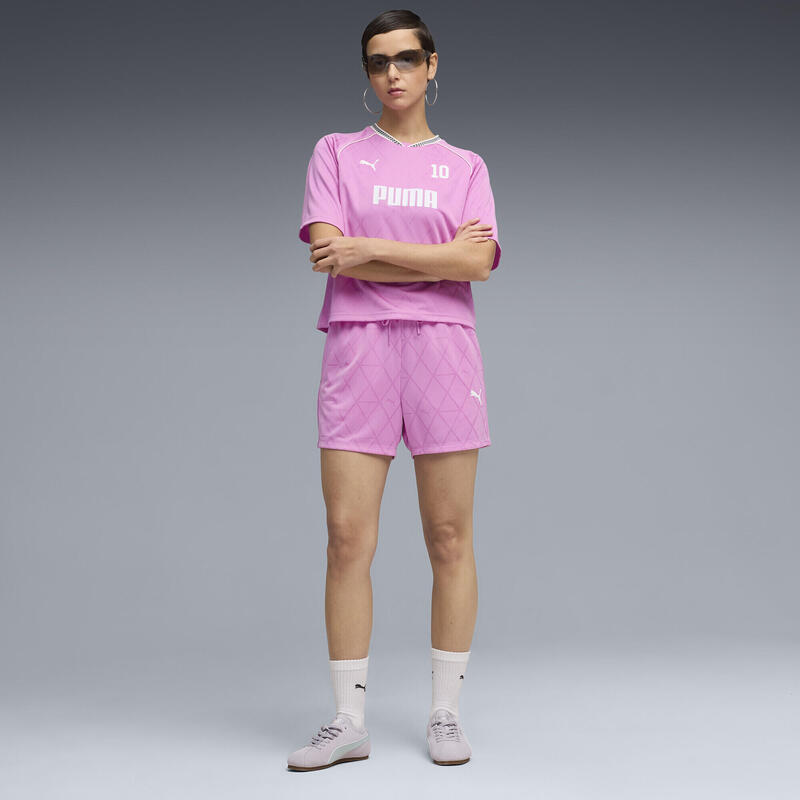 Șort alergare femei talie înaltă, High-Rise 4" Jerseyshorts, roz PUMA