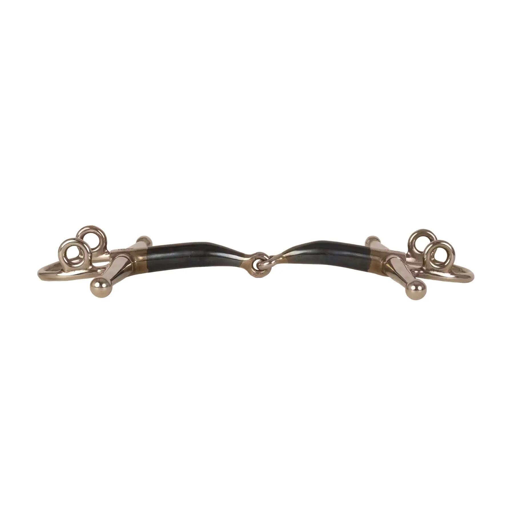 Mordedor de agulha simples quebrada levantador para cavalo Velari Full Cheek Gag 2/4