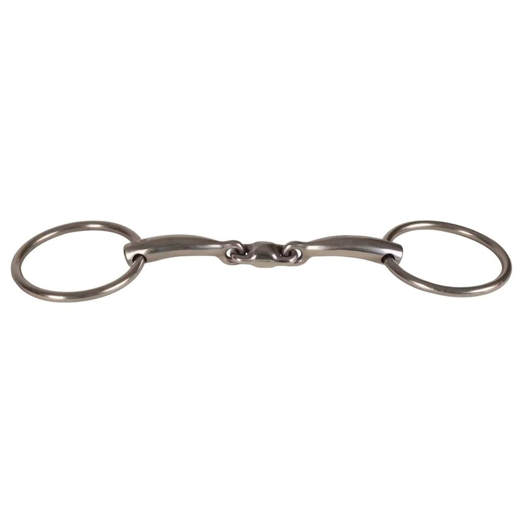 Double-jointed two-ring bit for horse Velari 22003-42