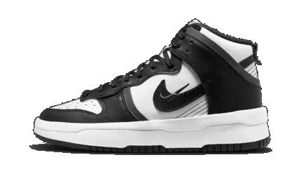 Zapatillas - Altas, estampado Panda - Dunk High Up - Negro/Blanco