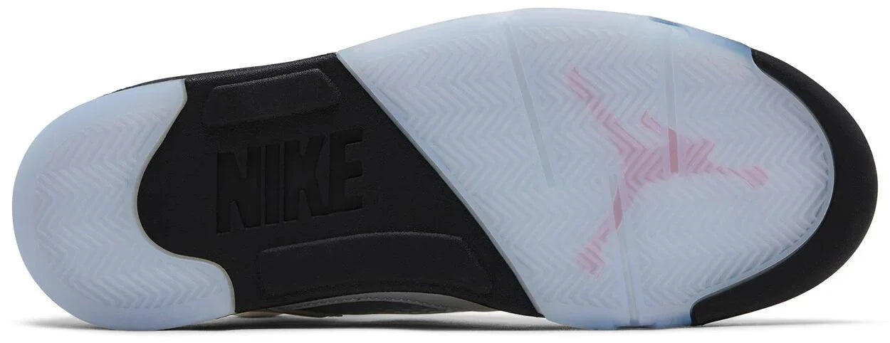 Jordan GS Air Jordan 5 Retro OG - White / Medium Soft Pink / Black 3/5