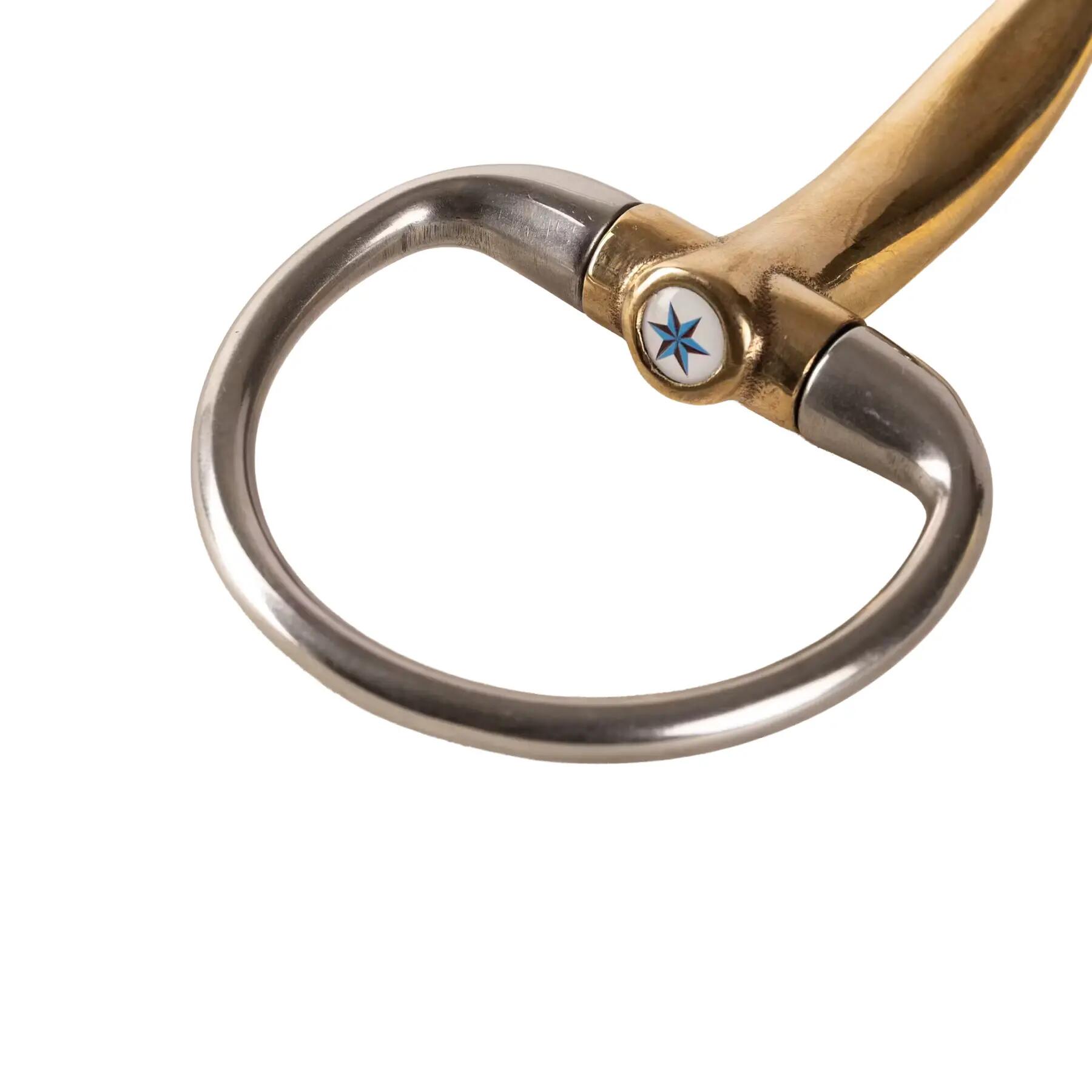 Mors de oliva simple para caballo en cobre Velari 14mm 13,5cm 3/5