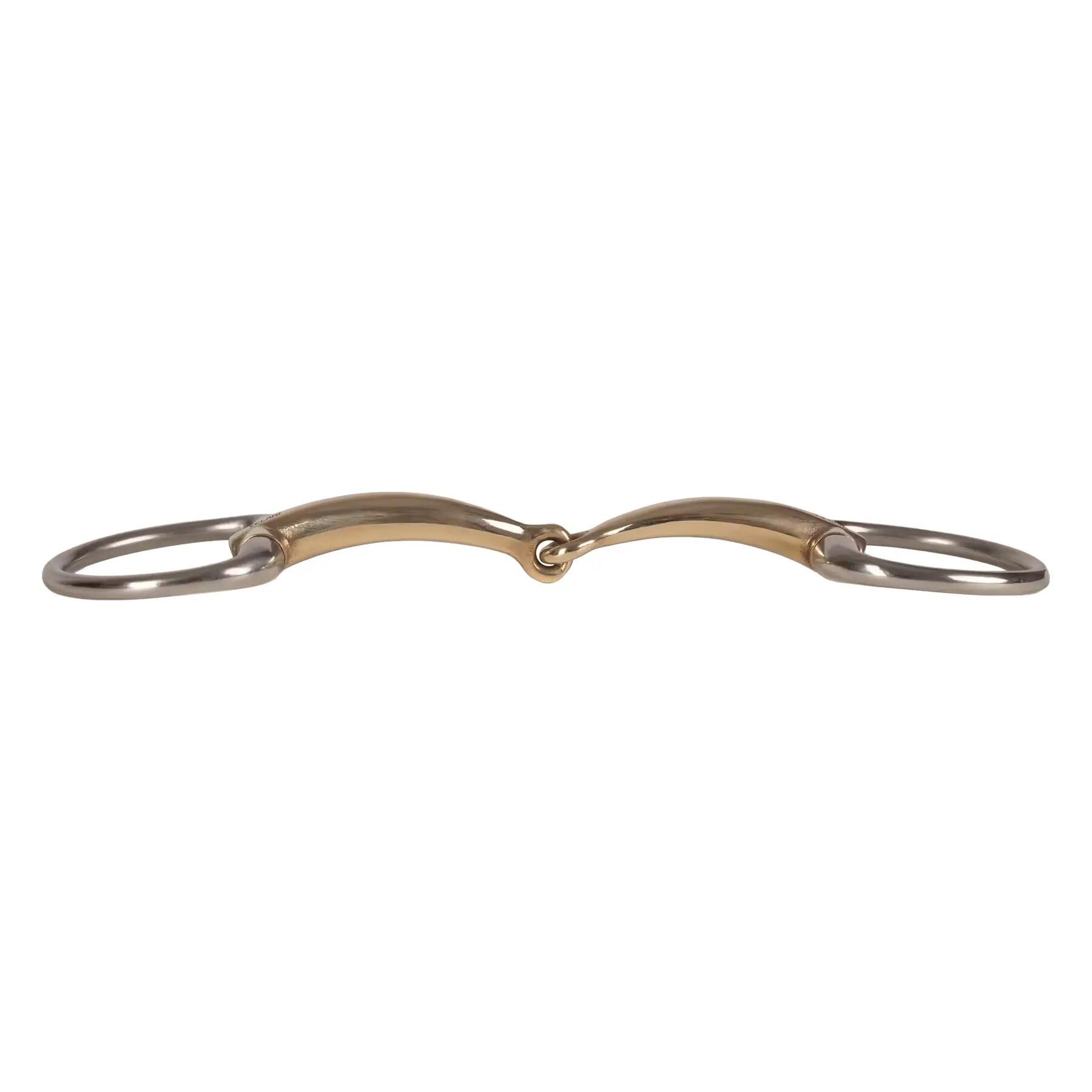 Mors de oliva simple para caballo en cobre Velari 14mm 13,5cm 2/5