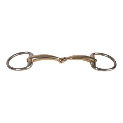 Olijfgroen enkel breekstuk voor paard van koper velari 14mm 13,5cm