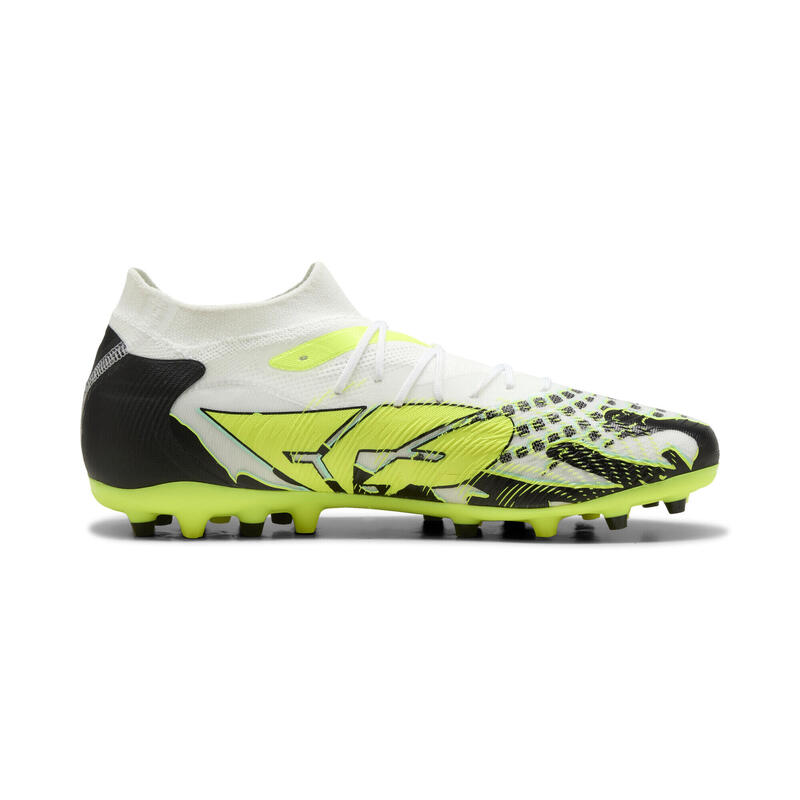 Ghete fotbal crampoane control îmbunătățit Future 9 Match Creativity MG, alb